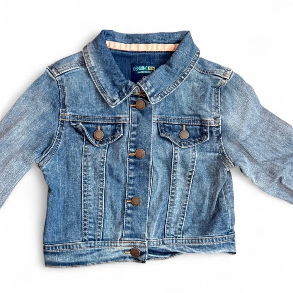 Oshkosh Kids Girls 4T blue summer spring‎ denim jacket